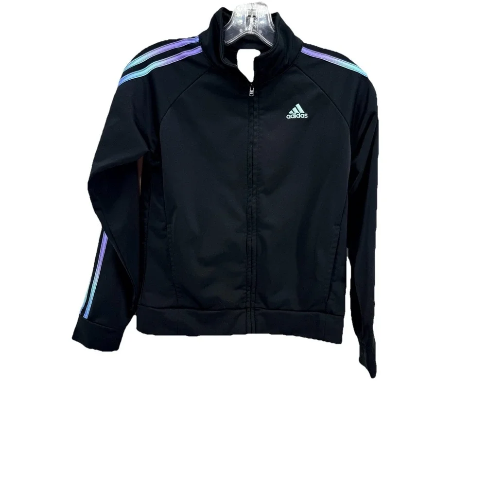 adidas‎ Girls 2-piece Gradient 3s Tricot Black Size 14